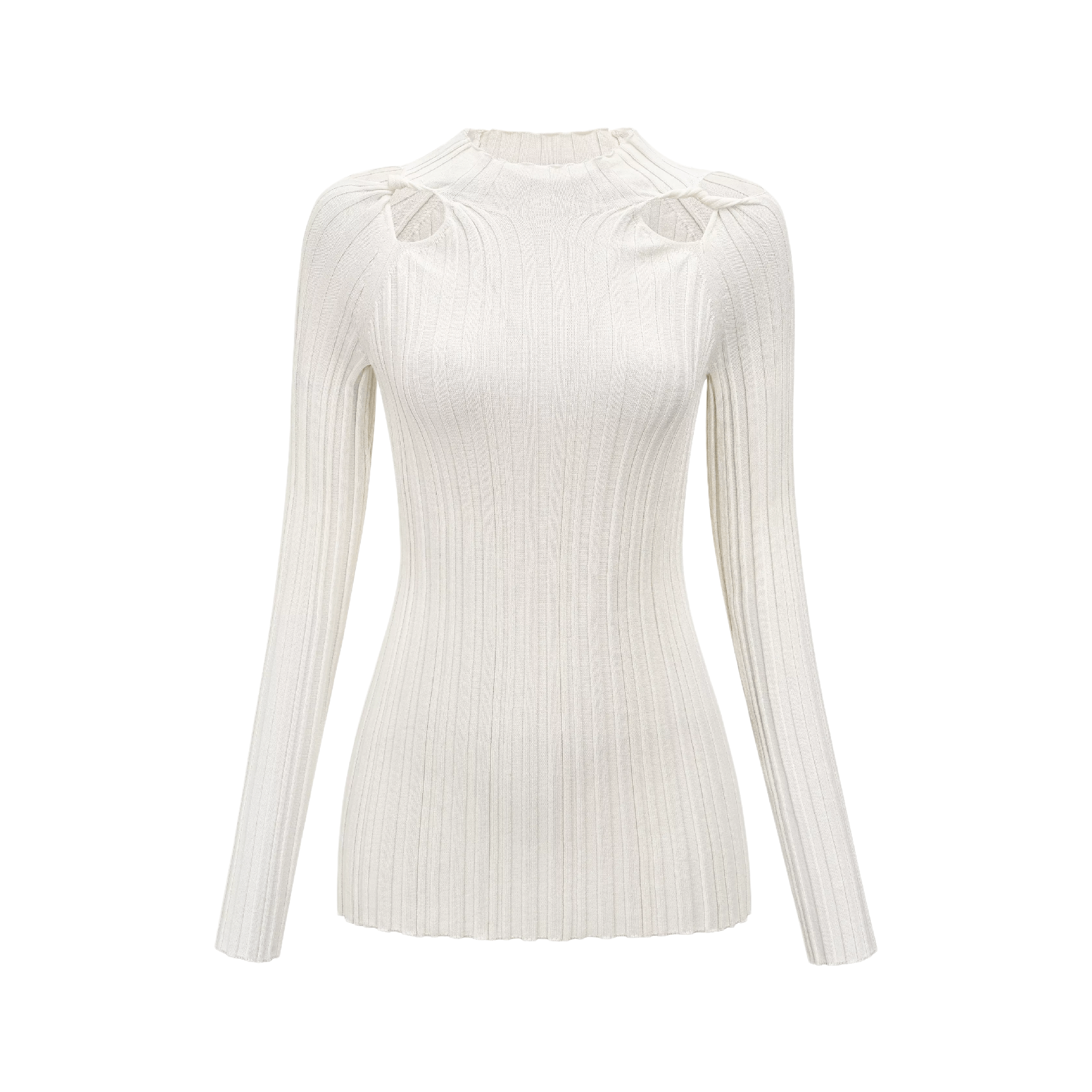 Unforgiven-knitted cut-out top - itsy, it‘z different