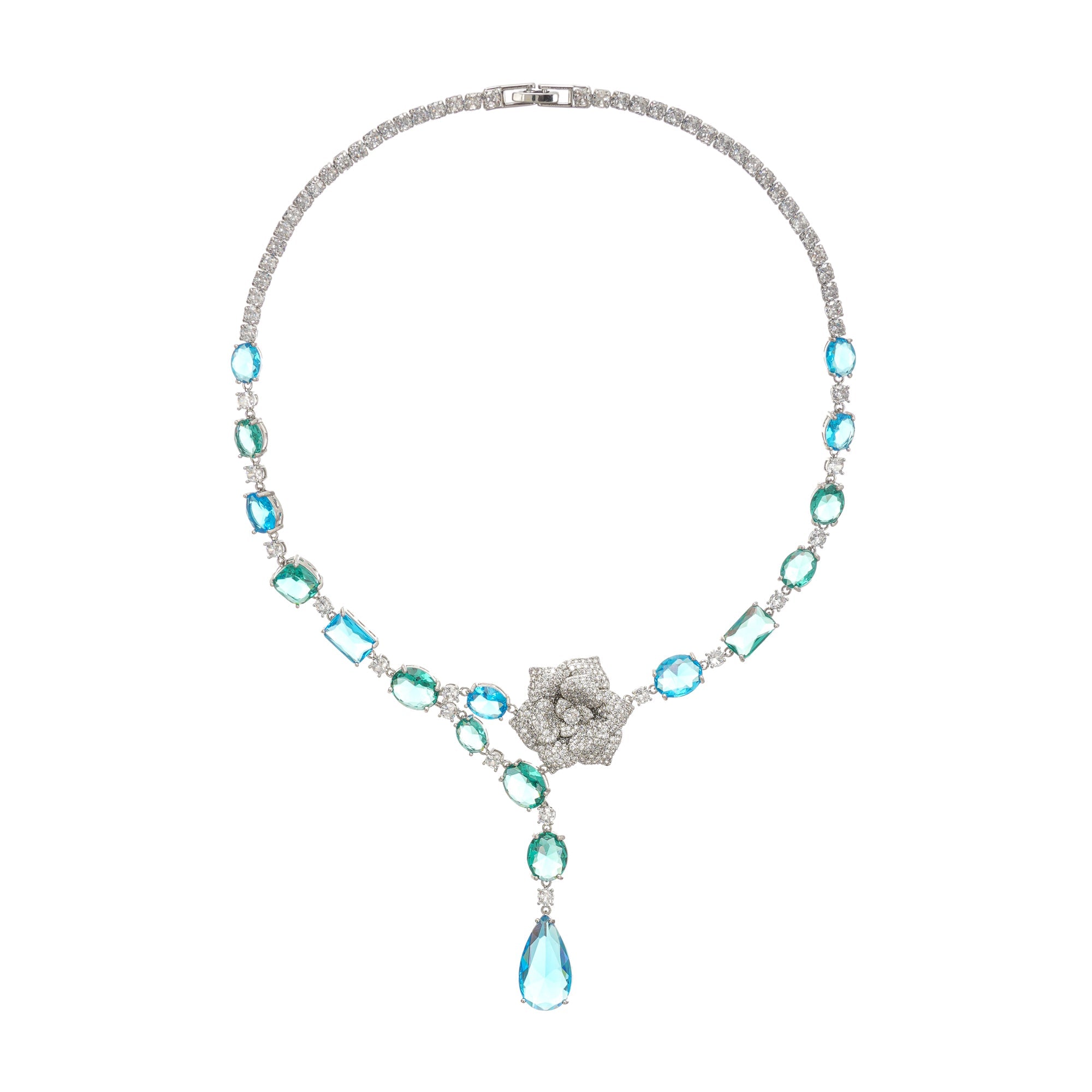 Yvette drop pendant crystal necklace - Miss Rosier - Women's Online Boutique
